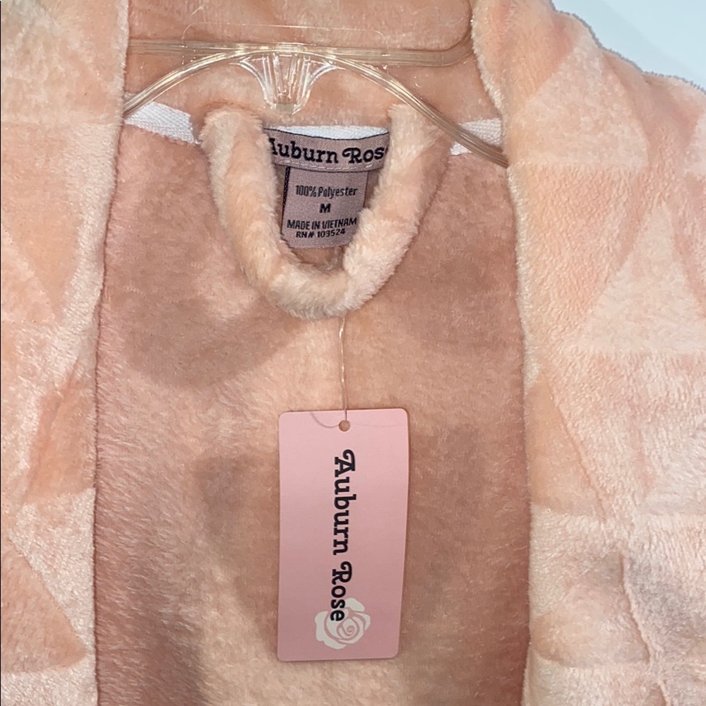 Peach Geometric Women's Robe - Picture 3 of 3